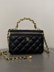 Moodne Uus V&auml;ike Kuldne Pall Nahast Karbikott, K&otilde;rgekvaliteediline Metallk&auml;epidemega K&auml;ekott, &Uuml;he &Otilde;la Crossbody Kott must