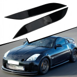 2x Esitulede Kulmude Liistud Auto Esitulede Silmalaud Liikuv Kleebis Nissan 350Z Z33 2006-09 Esitulede Kulmude Liistude Dekoratsiooni Komplekt China Mainland