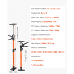 SucceBuy 2/4/8-pakiline kapi tugipost, reguleeritav terasest teleskoop, 154 lbs kandev&otilde;ime, kappide ja kaubapulkade paigaldamiseks