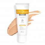 UV Doux toonitud mineraalne p&auml;ikesekaitsekreem SPF 50 PA+++ | 100% mineraalne laia spektriga | Tsink ja raudoksiid | Ei j&auml;ta valget kihti | India nr 1 dermatoloogide soovitus