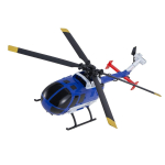 RC helikopter, 2,4 GHz 4-propelleriga puldiga helikopter 6-teljelise g&uuml;roskoobiga, 4-kanaliline RC lennuk algajale, LED-tuli ja &uuml;he nupuga &otilde;hkut&otilde;us/maandumine,