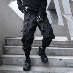 Moodsad Mitmetaskulised Cargo P&uuml;ksid Meestele Y2K Taktikalised Techwear Pahkluup&uuml;ksid Punkstiilis Vabaaja Langevarjurip&uuml;ksid Pantalones M