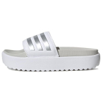 Adidas Adilette platvormsandaalid Valge Zero Metallic Naiste tossud Pilvevalge Hall-&Uuml;ks IE9703 39 gray