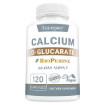 Kaltsium D-gl&uuml;karaat 500 mg Toidulisand, koos Bioperiiniga 2,5 mg, 120 kapslit white