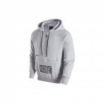 Jordan NBA Brooklyn Nets Fliisist Kapuutsiga Pullover Meeste Topid Valge Kuld DR7008-043 M