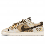 Nike Dunk Vask N&auml;gu Beest Kulumiskindel Kulumiskindel Madala s&auml;&auml;rega Rula kingad Meeste Valge Pruun HF5441-202(Meeskond A-) 43