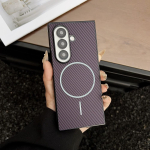 &Uuml;li&otilde;huke Slim Z Fold 7 &uuml;mbris s&uuml;sinikkiust tekstuuriga Samsung Galaxy Z Fold 6 7 4 3 jaoks, magnetiline kokkupandav kate Galaxy Z Fold5