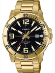 Meeste k&auml;ekell Casio Mtp-Vd01G-1B + Karbik beige