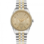Vivienne Westwood VV208CPSG &Scaron;ampanjav&auml;rvi sihver Naiste k&auml;ekell 38mm kuld