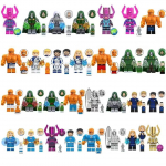 (30 TK Fantastiline Nelik) 45 TK Fantastic Four Tulemees Kivimees Minifiguurid Ehitusklotsid Laste M&auml;nguasjad