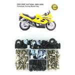 Sobib Suzuki GSX600F KATANA 1999 2000 2001 2002 2003 2004 2005 Mootorrattale T&auml;ielik Voolundikatte Poltide Komplektid Klambrid Kruvid Teras h&otilde;be