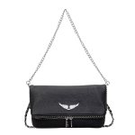 Kerge luksuslik v&auml;ike ruudukujuline kott, uus moodne ja lihtne ketiga kott, k&otilde;rgekvaliteediline &uuml;he &otilde;la kott, retro crossbody kott must