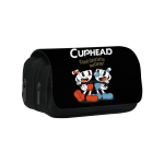 Cuphead Multifilm Kahekihiline Pliiatsikott Lapsed &Otilde;pilased Suure Mahutavusega Nailonist Koolikott Cuphead Double-Layer Pencil Case
