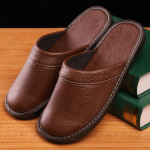Suur Suurus 47 48 Kodusussid Meestele Aastaaegadeks Siseruumides Veekindlad Klipid Paaridele Muulad Kingad Mees Pehme Kunstkarusnahk Nahk Plush Slipper 39-40 brown