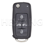 DR 4/5 Nupuga Asendus Flip HU66 Autov&otilde;tme Kest Korpuse Puldiga Volkswagen VW Sharan Multivan T5 Caravelle MPV jaoks 4 Button gray