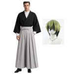 Jujutsu Kaisen Naoya Zenin Kimono Cosplay Kost&uuml;&uuml;m, Klassikaline Anime Rollim&auml;ngu R&otilde;ivastus XL gray