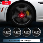 2026 Kuum Audi jaoks 4 tk AUDI 60mm 69mm Rummu LED-tuled Kate Auto Ujuv Valgustus Ratta Keskkatte Korgid Audi A3 A4 A5 A6 jaoks 68mm