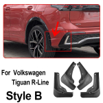 Pritsmevastased autokaitseplekid Volkswagen VW Tiguan R Line MK3 2024 2025 2026 jaoks Ratta porikaitse Tiiva poriklapid T&ouml;&ouml;riistad Tarvikud