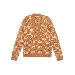 GUCCI Gg villane žakaarkaelusega kampsun 694758-XKCC5-2296 S beige