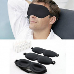 Travel Sleep 3D Pehme polsterdatud silmamask Varjukate Rest Relax Sleeping Blindside One Size