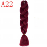 XINRAN Jumbo Braids Ombre pikad pikad s&uuml;nteetilised punutud juuksed 100g 24 tolli A22