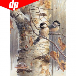 N&auml;put&ouml;&ouml; 5D DIY Teemantmaaling Linnud 3D Teemanttikandid Loomade k&auml;sit&ouml;&ouml; &uuml;mmargune puur 20X30