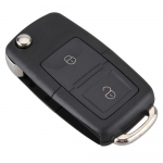 Must 3 nupuga nutika kaugjuhtimispuldi asendusv&otilde;tme&uuml;mbris ilma kiibita Volkswagen B5 jaoks 2 Buttons