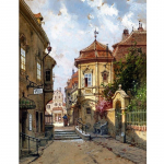 Teemantmaal Ristpistes Linna allee maastik Teemanttikandid Mosaiikkaunistus Kodu 20X30CM