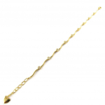 Les Tr&eacute;sors De Lily [E9207] - Bracelet Plaqu&eacute; Or 'Lucioles' Blanc valge