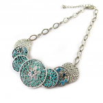 NOA [G0512] &ndash; t&uuml;rkiissinine disainerkaelakee  Paquerettes t&uuml;rkiissinine