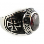 Bague cr&eacute;ateur 'Thorgal' rouge 56 punane