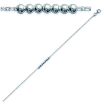 Les Tr&eacute;sors De Lily [M7298] &ndash; h&otilde;bedane k&auml;ev&otilde;ru 'Billes' h&otilde;bedane (roodiumiga kaetud) - 18 cm 3 mm h&otilde;be