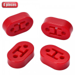 L&auml;bim&otilde;&otilde;t 11mm 2 auku Universaalne auto kummist v&auml;ljalasketoru tagatoru kinnitusklambrid riidepuu isolaator punane