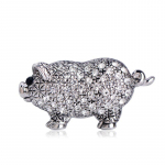 Blucome armsad sigade prossid T&auml;iskristallist pross Ehted naistele poiss t&uuml;drukud loomad lemmiklooma aksessuaarid kott m&uuml;ts kampsun krae manteln&otilde;el h&otilde;be