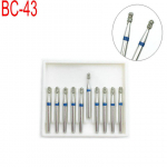 10 tk / komplekt Dental Diamond FG kiired puurid poleerimiseks, siluvad hambapoleerimismasinad 1,6 mm BC-43