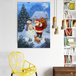 T&auml;isruudukujuline teemantmaaling 5D DIY teemanttikandid maastiku ristpistes linna rhinestone kunst kodukaunistus Full Round 20X30CM