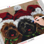 Teemanttikandid lumememm t&auml;isruudukujuline &uuml;marristpiste komplekt 3D DIY teemantmaaling maastik K&auml;sit&ouml;&ouml; j&otilde;ulukink Full Round (20X30CM)