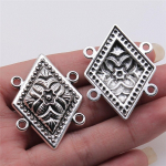 2tk lillelised poorsed konnektorid kehakett v&otilde;lusid ehted otsimine antiikh&otilde;beda v&auml;rvi 31x43mm kaelakee tarvikud