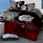 Tekikottide KOMPLEKT 3D Wolf Printing Voodiriided Voodipesu Decor 2.3X2.3/3PCS