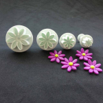 Daisy Plunger Sugar Craft Fondant Mold K&uuml;psisel&otilde;ikuri komplekt Kookide kaunistamiseks T&ouml;&ouml;riistad Tervislikud DIY pagarivormid
