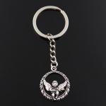 Moodne v&otilde;tmehoidja 30x25mm armastuse ingel Amor h&otilde;bedased ripatsid DIY meeste ehted auto v&otilde;tmehoidja s&otilde;rmuse hoidja suveniir kingituseks h&otilde;be