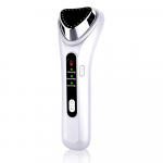 KinseiBeauty Facial Warm Massager Ion VibrationMassage Face Lift Cleansing Toning Moisturing Constant Temperature Hot Compress Hot Device valge
