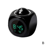 1 PC LED digitaalprojektsioon &auml;ratuskell h&auml;&auml;ljuhis kella termomeeter edasil&uuml;kkamise funktsioon Patareid ei kuulu komplekti