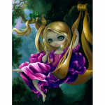 5D DIY teemantmaal V&auml;ike t&uuml;druk pikkade juustega ristpistes komplekt Mosaiik Teemanttikandid Roos T&auml;is&uuml;mmargune/ruudukujuline puur Kodukaunistus Round 20x30cm