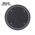 Osad DIY k&auml;sitsi valmistatud p&otilde;hi 52 auguga Koti tarvikud PU nahast pikk koti p&otilde;hi silmkoelise koti jaoks Diameter 15CM