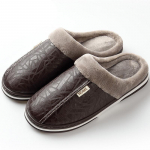 Naiste Sussid Nahast Talvised Tuulekindlad Soe Plush Memory Foam Kodusussid Meeste Suures suuruses majakingad 44-45