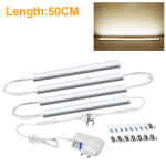 50 cm h&auml;mardatav LED-ribalamp 12V puutetundlik l&uuml;litiriba valgustid telerikapi riidekapp voodilamp LED kapialune &ouml;&ouml;valgusti k&ouml;&ouml;ki koos EU pistikuga