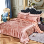 Voodi neljaosaline Euroopa satiin-žakaarmadratne neljaosaline komplekt 1,5 meetrit 1,8 meetrit 2,0 m k&otilde;rge &uuml;llas temperamendiga kaheinimesevoodi komplekt Twin