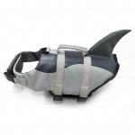 Koera p&auml;&auml;stevest Pet Shark ujumistrikoo vest Lemmiklooma ohutuskandmine Koera ujumistrikoo s&auml;ilitusvahend veeohutuse tagamiseks XS hall