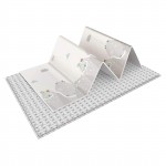 (HO)Laste m&auml;ngumatt, suur kokkupandav m&auml;ngumatt, roomamismatt veekindel p&ouml;&ouml;ratav joogamatt 200 x 180 cm valge